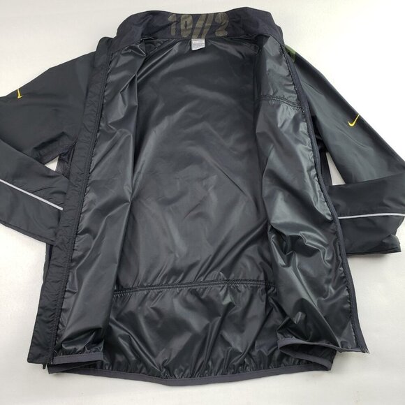Nike Storm Windbreaker Jacket Men XXL Gray Full Zip Long Sleeve Athletic Vented - Picture 4 of 13